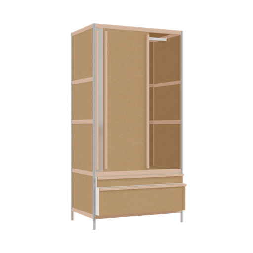 [400527661] Kleerkast (198x100x62 cm)