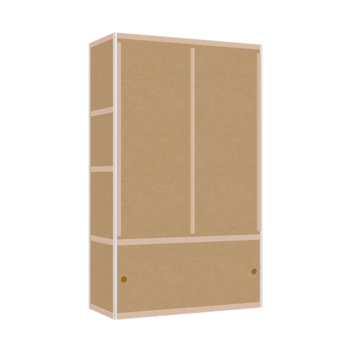 [400527760] Kleerkast (198x120x52 cm)