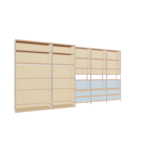 [f163350] Furniture (233x450x52 cm)