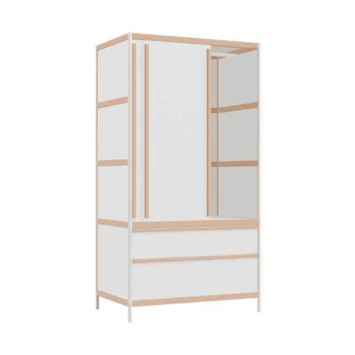 [400528014] Kleerkast (188x100x62 cm)