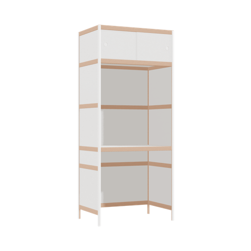 [400528030] Bureau intégré (185.5x80x52 cm)