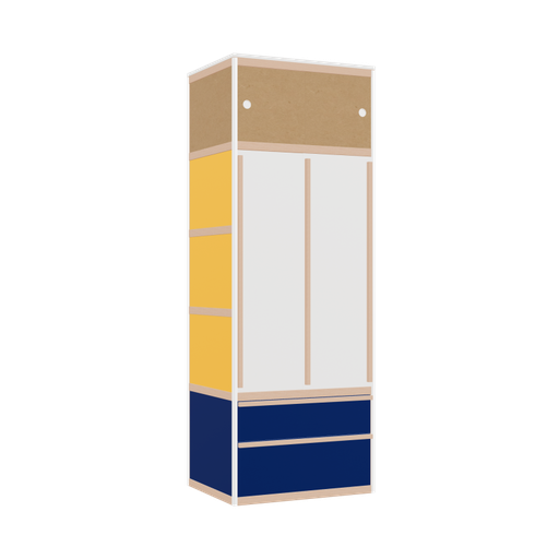 [400528038] Wardrobe (220.8x80x62 cm)