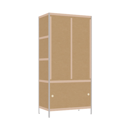 [400528296] Kleerkast (189x90x52 cm)