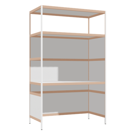 [400511512] Integrated desk (196.5x120x62 cm)