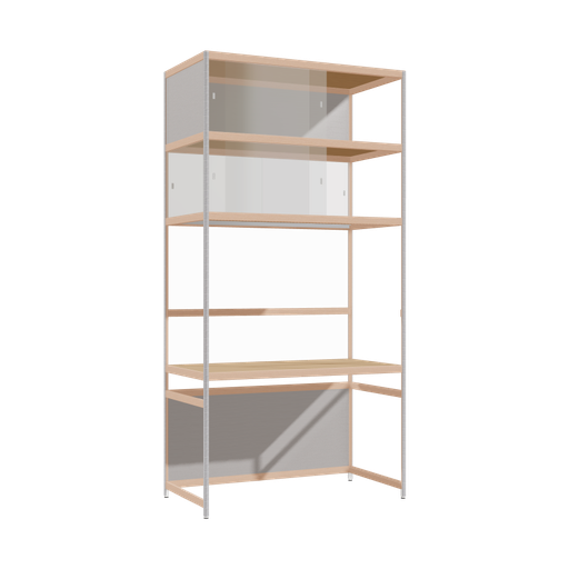 [400528788] Bureau intégré (238x120x62 cm)