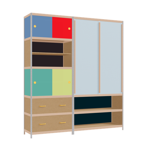 [f163953] Furniture (215x190x42 cm)