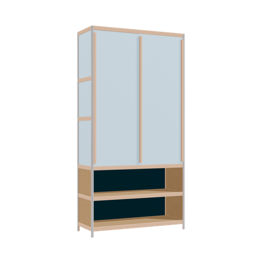 [400529227] Kleerkast (215x110x42 cm)