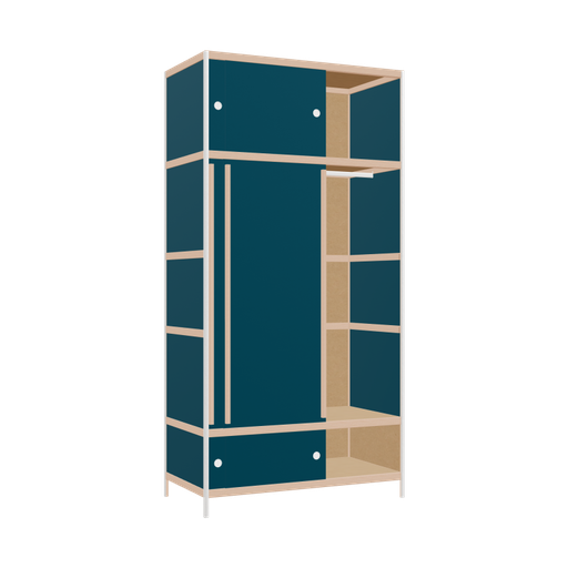 [400529282] Kleerkast (239x120x62 cm)