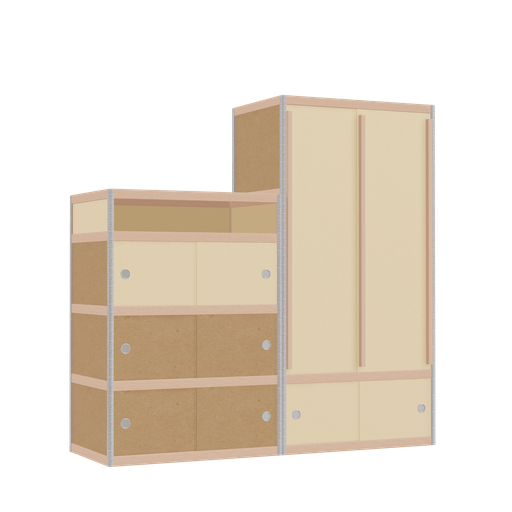 [f164017] Furniture (158x160x52 cm)