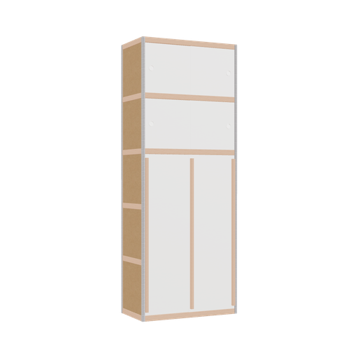 [400529559] Kleerkast (209x80x42 cm)