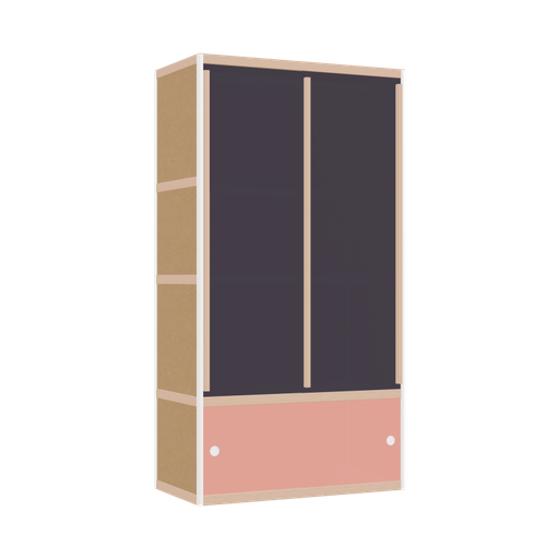 [400529993] Wardrobe (188x100x52 cm)