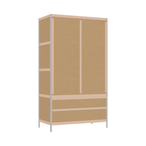 [400530003] Kleerkast (178x100x52 cm)