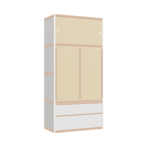 [400530265] Wardrobe (208x100x52 cm)