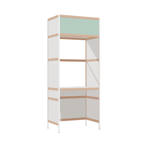 [400530335] Geïntegreerd bureau (196.5x80x52 cm)