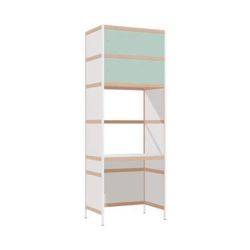 [400530340] Geïntegreerd bureau (217.5x80x52 cm)