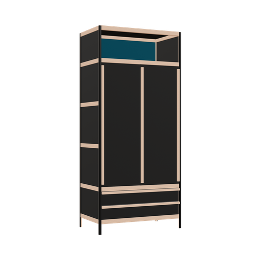 [400530356] Kleerkast (199x90x52 cm)