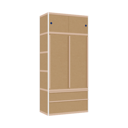 [400530394] Kleerkast (219x100x52 cm)