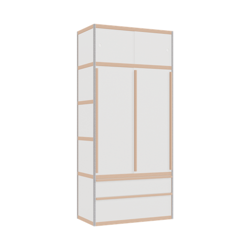 [400385983] Wardrobe (219x100x52 cm)