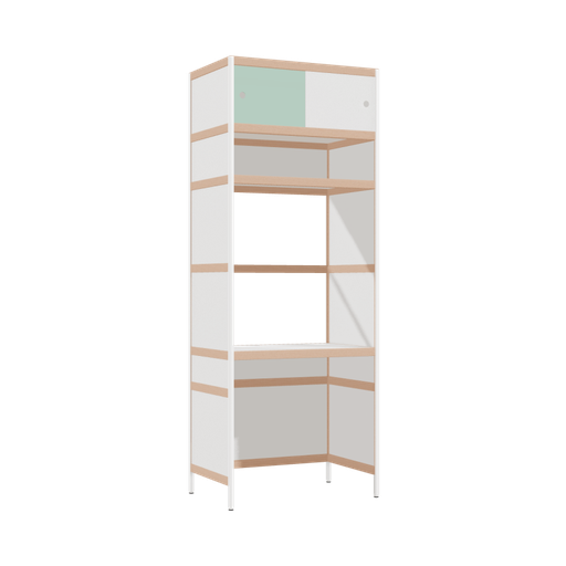 [400530480] Bureau intégré (210.5x80x52 cm)