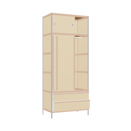 [400530602] Wardrobe (220x90x52 cm)