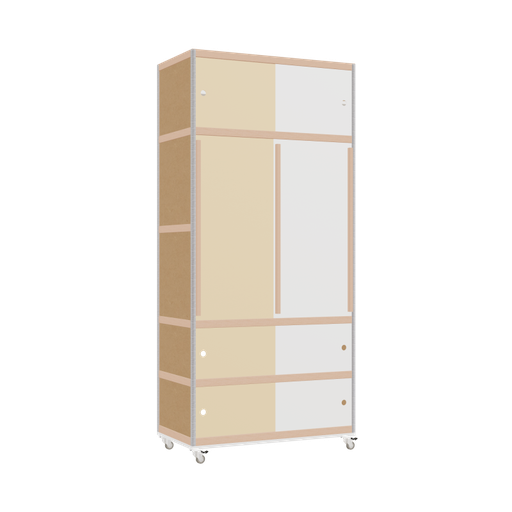 [400530708] Kleerkast (218x100x52 cm)