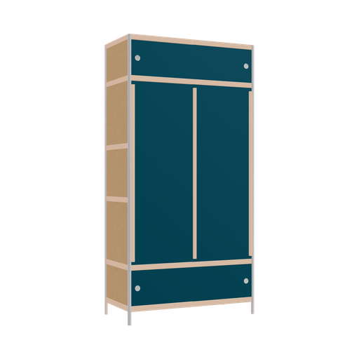 [400530748] Kleerkast (219x110x52 cm)