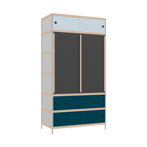 [400530773] Kleerkast (229x120x62 cm)