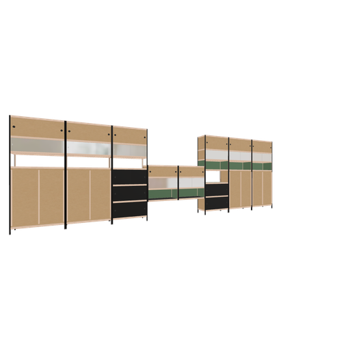 [f164569] Furniture (241x760x42 cm)