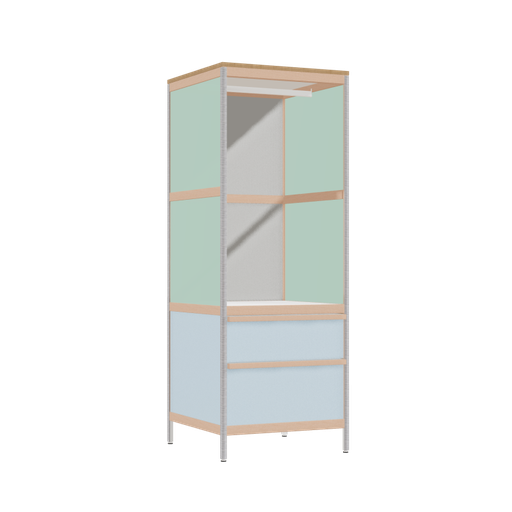 [400530867] Wardrobe (169.8x62x62 cm)