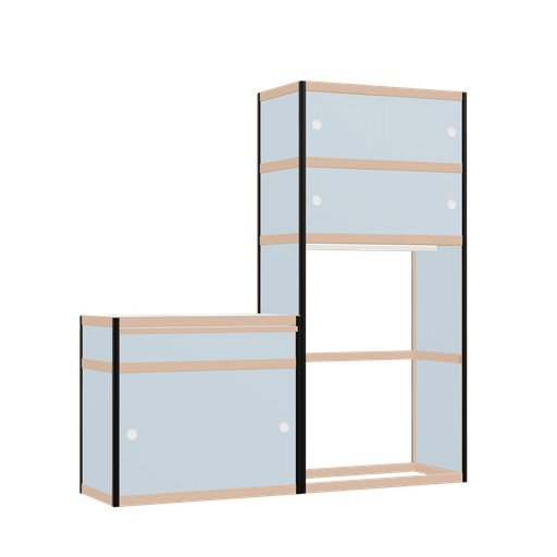 [f164605] Furniture (168x160x42 cm)