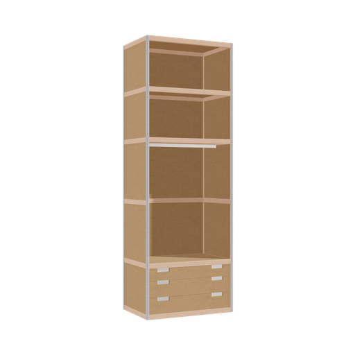 [400531143] Kleerkast (229x80x52 cm)