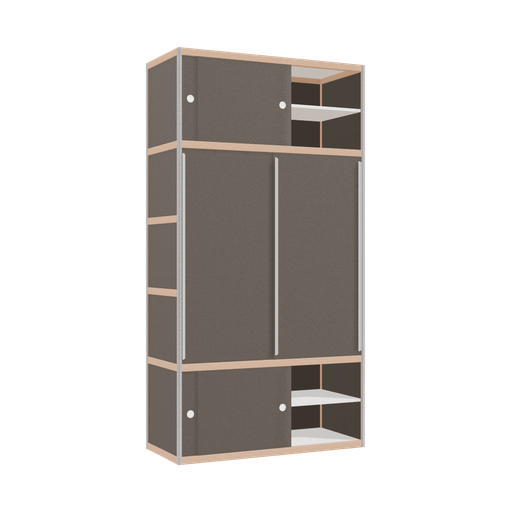 [400531202] Kleerkast (229x120x52 cm)