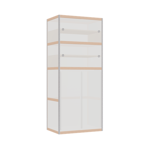 [400531285] Kleerkast (188x80x52 cm)