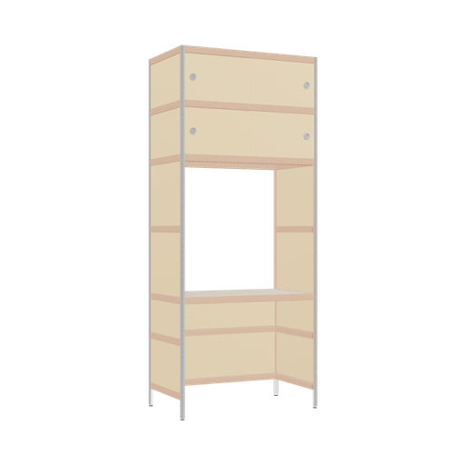 [400531296] Geïntegreerd bureau (214x90x52 cm)