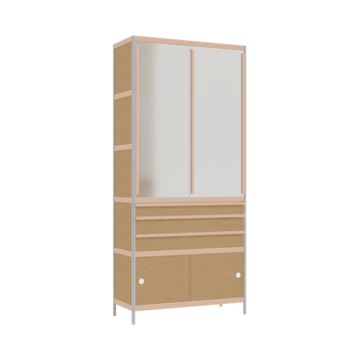 [400531556] Wardrobe (219x100x42 cm)