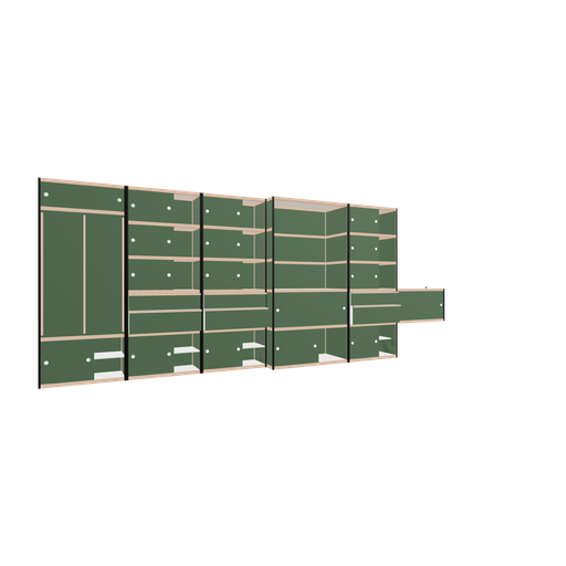 [f164938] Meubels (229x600x62 cm)