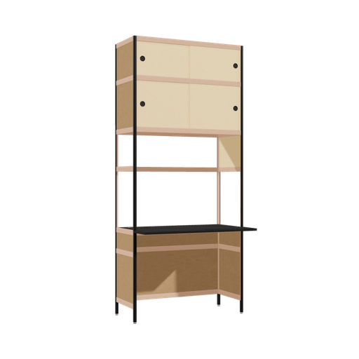 [400532225] Bureau débordant (227.5x100x63.6 cm)