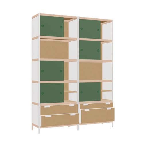 [f165134] Furniture (219x160x42 cm)