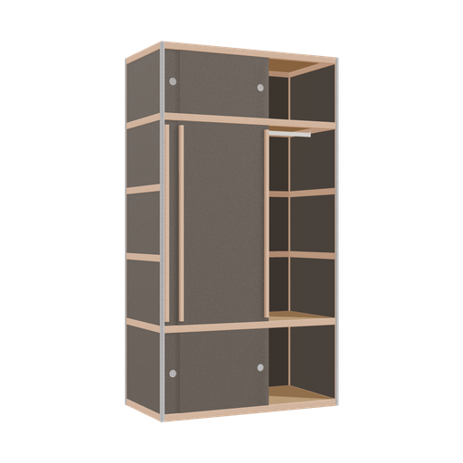 [400532590] Kleerkast (219x120x62 cm)