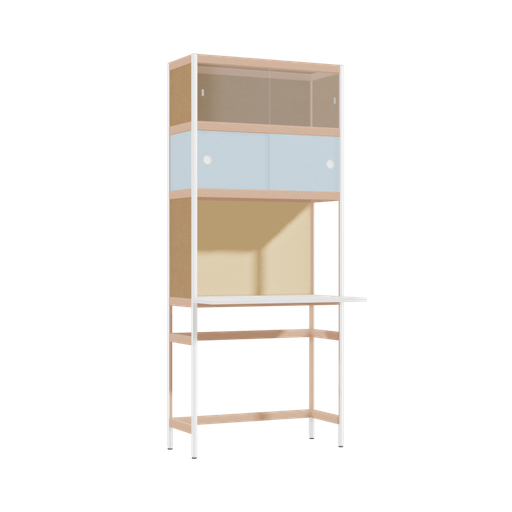 [400532678] Overhangend bureau (186.5x80x53.6 cm)