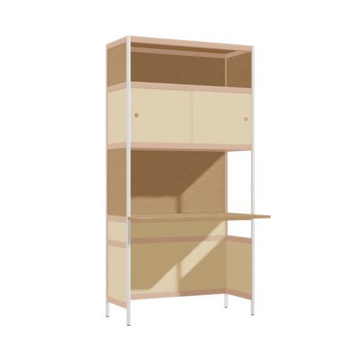 [400532744] Overhangend bureau (196.5x100x63.6 cm)