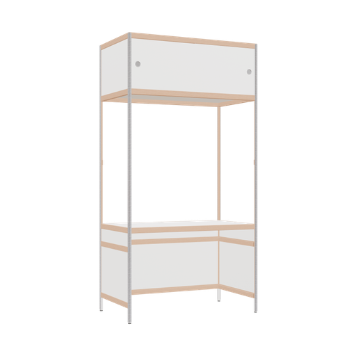 [400532807] Bureau intégré (213x110x62 cm)