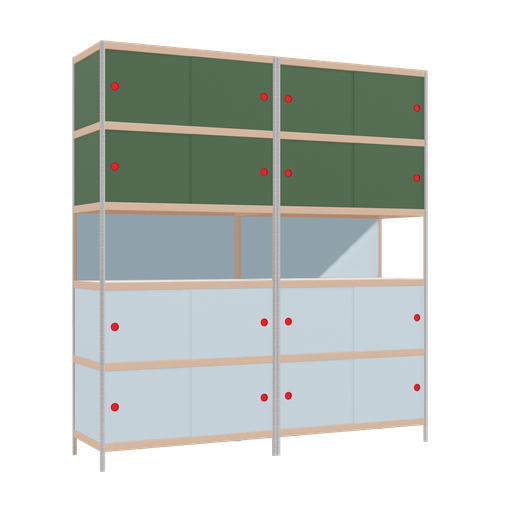 [f165403] Meubles (219x200x52 cm)