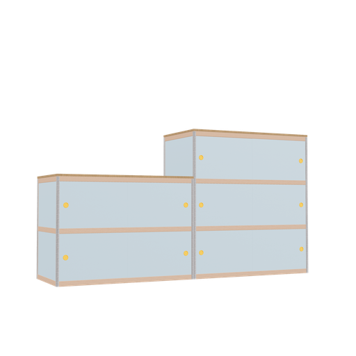 [f165405] Furniture (128.8x240x62 cm)