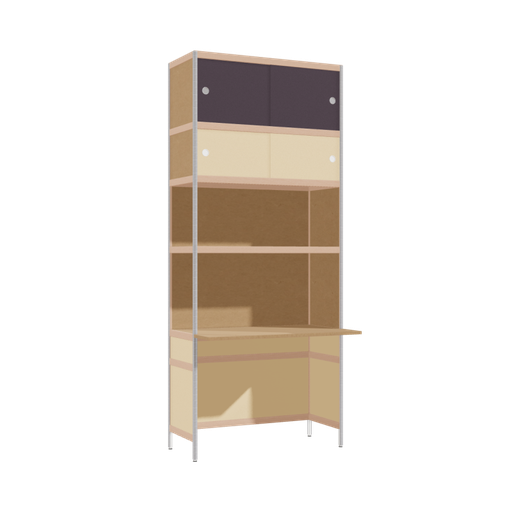 [400533279] Overhangend bureau (237.5x100x63.6 cm)
