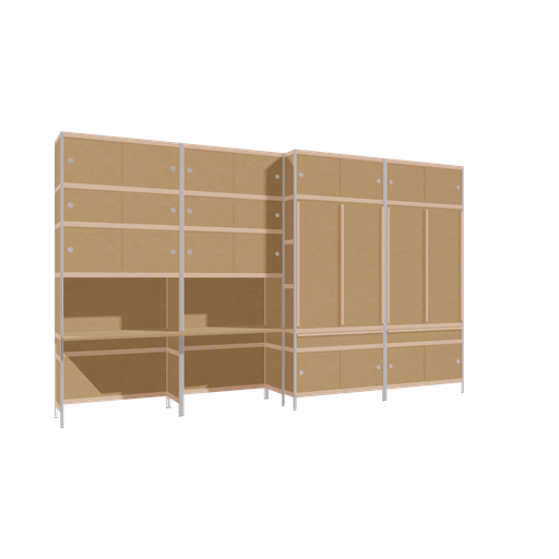 [f165463] Furniture (237.5x400x63.6 cm)