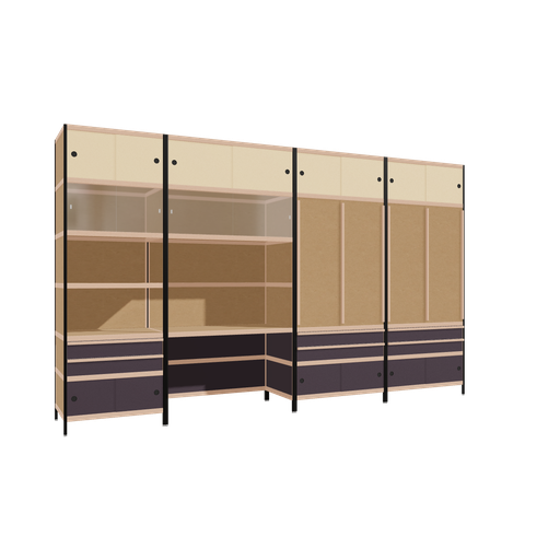 [f165474] Meubles (241x400x62 cm)