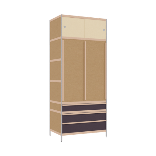 [400533380] Kleerkast (237.5x100x62 cm)