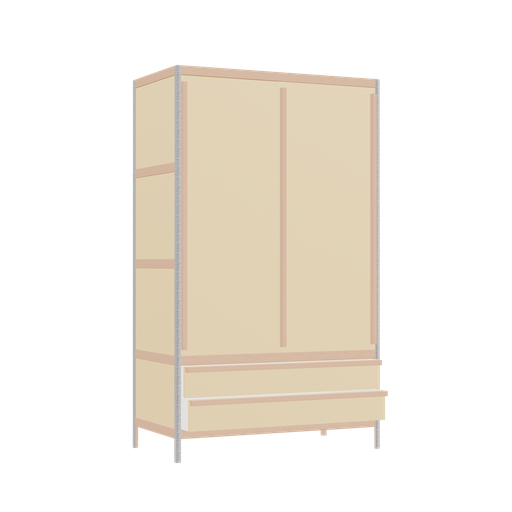 [400533414] Wardrobe (168x100x52 cm)