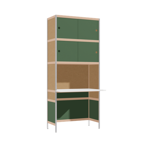 [400533430] Overhangend bureau (206.5x90x63.6 cm)